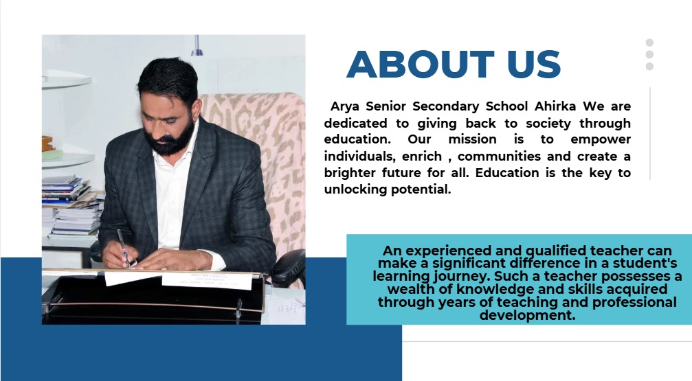 Arya school - about us